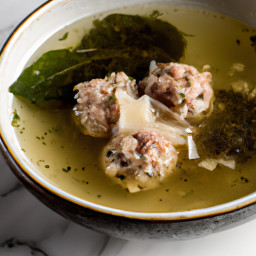 Entrée: Italy – Minestra Maritata (Italian Wedding Soup) recipe