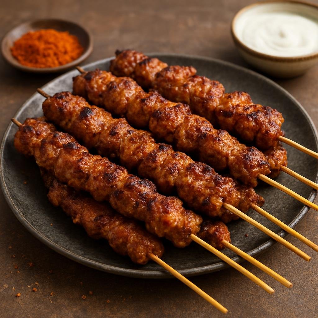 Entree: Oman – مشكاك ➤ Mishkāk (Grilled marinated skewered meat seasoned with warm Middle Eastern spices) recipe