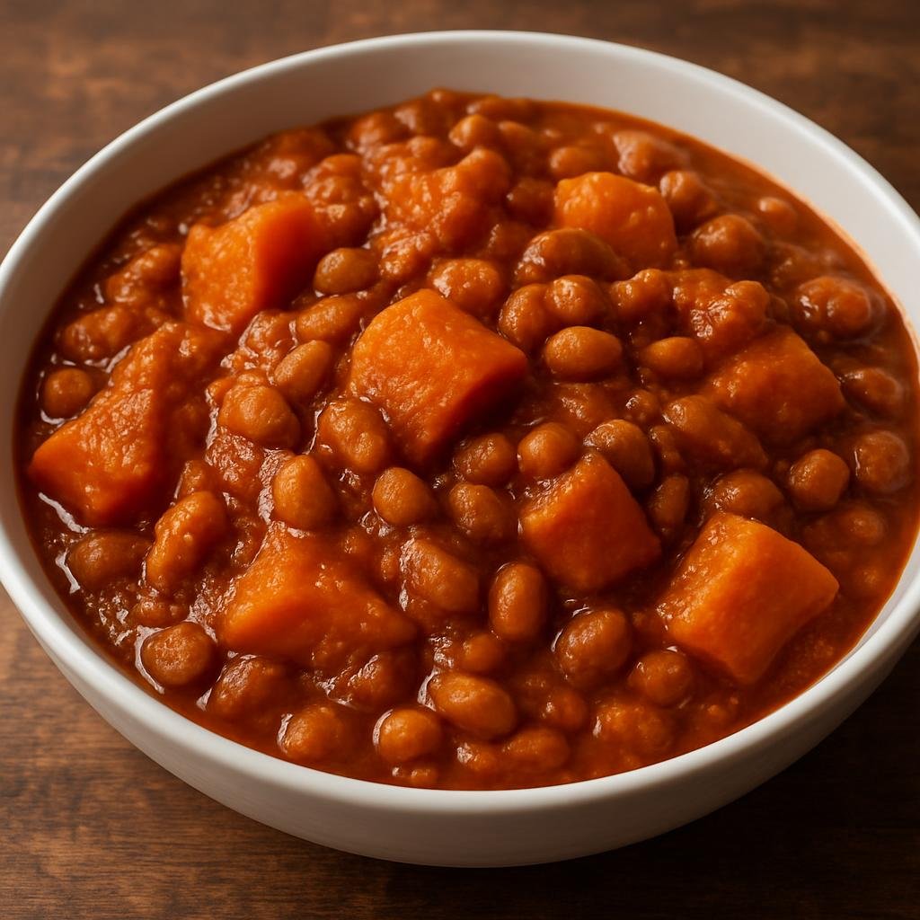 Entree: Rwanda – Ibihaza (Rwandan stewed pumpkin and beans in a savory tomato-peanut sauce) recipe
