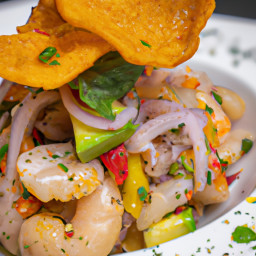 Entrée: Peru – Ceviche Mixto (Mixed Seafood Ceviche) recipe