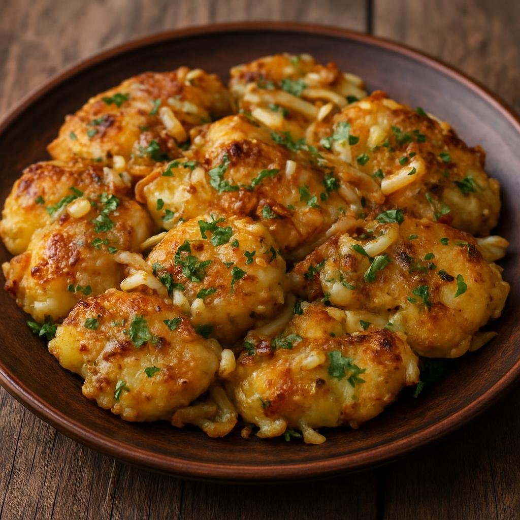 Entree: Ukraine – Carpathian Ukraine – Підбивані картоплі ➤ Pidbivani Kartopli (Rustic Carpathian pan‑fried smashed potatoes with onions, garlic and herbs) recipe