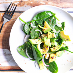 Salad: United States – Spinach and Avocado Salad recipe