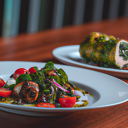 Entrée: United States – Tomato and Spinach Stuffed Chicken Breast recipe