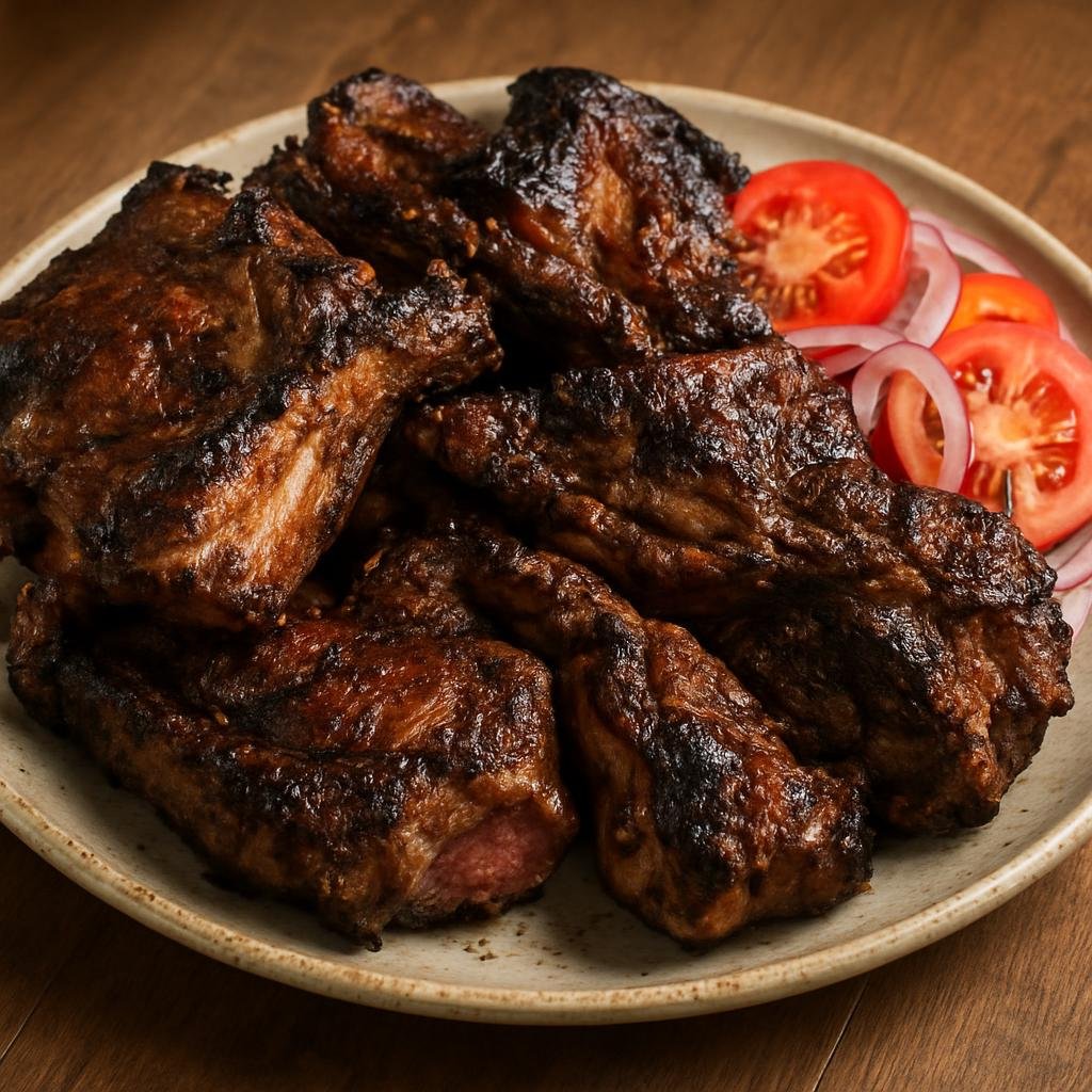 Entree: Zimbabwe – National Cuisine – Nyama Choma (grilled large cuts of meat) recipe