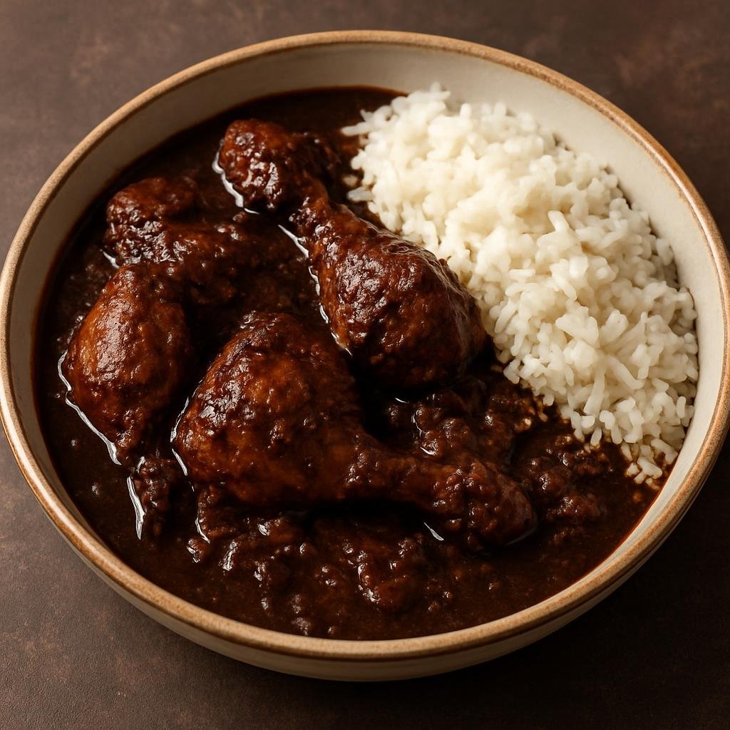 Entree: Angola – Cabidela (Chicken stew cooked with its own blood and vinegar to create a rich, tangy sauce typically served with rice) recipe