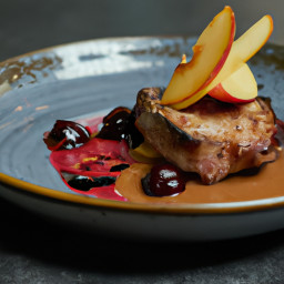 Entrée: United States – Pork Chop with Apple Sauce recipe