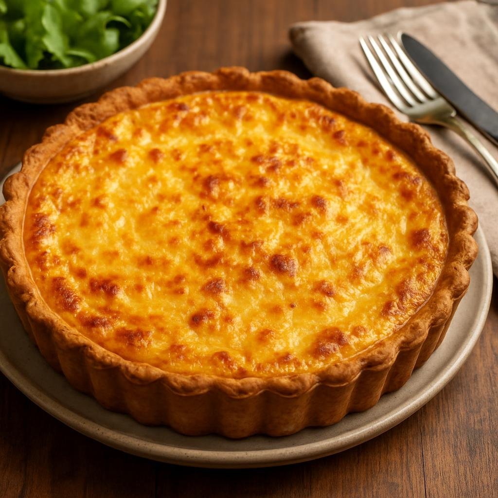 Entree: Sweden – Norrland / North Sweden – Västerbottensostpaj (Rich savory cheese tart made with aged Västerbotten cheese, eggs, and cream) recipe