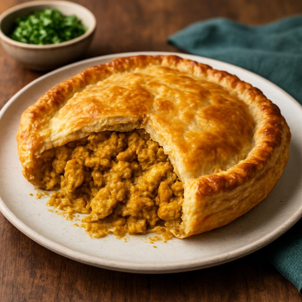 Entree: Suriname – National Cuisine – Pastei (Savory Surinamese meat pie of spiced curried chicken baked in flaky pastry) recipe