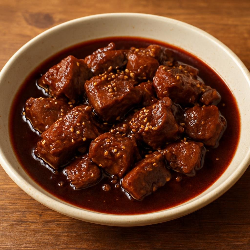 Entree: Cyprus – Central Culinary Region – Αφέλια ➤ Afelia (Pork braised in red wine with crushed coriander seeds) recipe