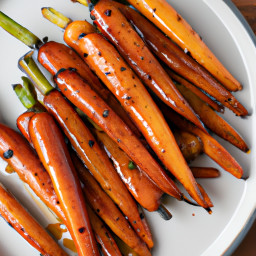 Side Dish: United States – Maple-Glazed Roasted Carrots recipe