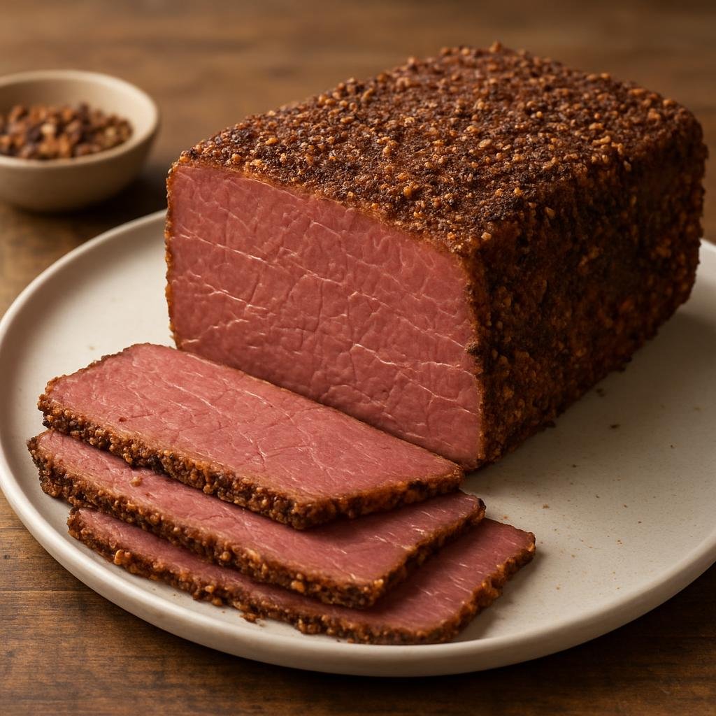 Entree: Ireland – Cork & Munster – Cork Spiced Beef (Salt- and spice-cured boiled beef, cooled and pressed into a seasoned cold cut common to Cork) recipe