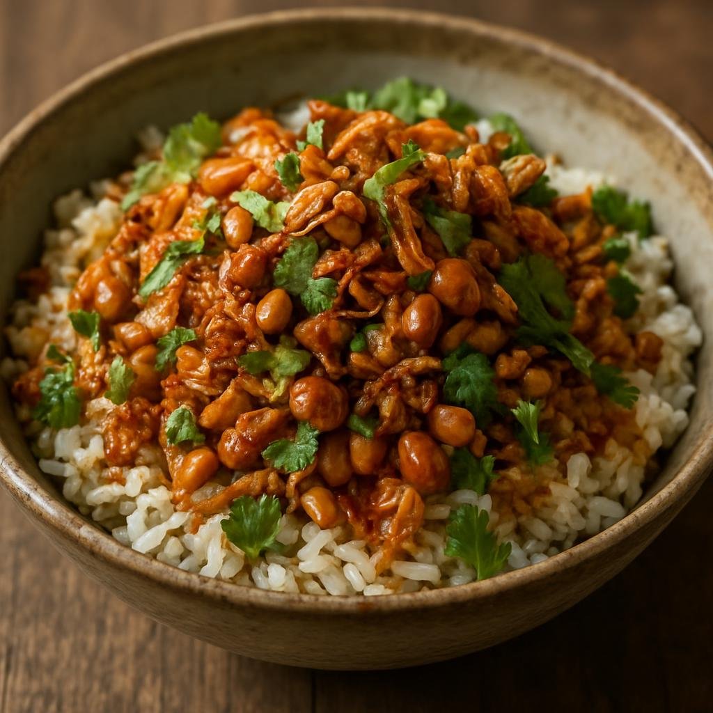 Entree: Myanmar – Bamar Central Myanmar – ထမင်းဂျင်း ➤ Htamin jin (Savory Bamar-style rice salad seasoned with fermented fish paste, fried aromatics, peanuts, and fresh herbs) recipe