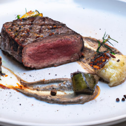 Entrée: France – Steak au Poivre (Steak with Pepper Sauce) recipe