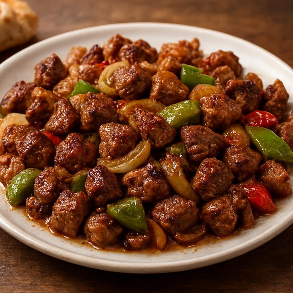 Entree: Turkey – Adana & Cukurova – Kuzu Kavurma (Pan-seared lamb cubes cooked in their rendered fat with onions and peppers) recipe