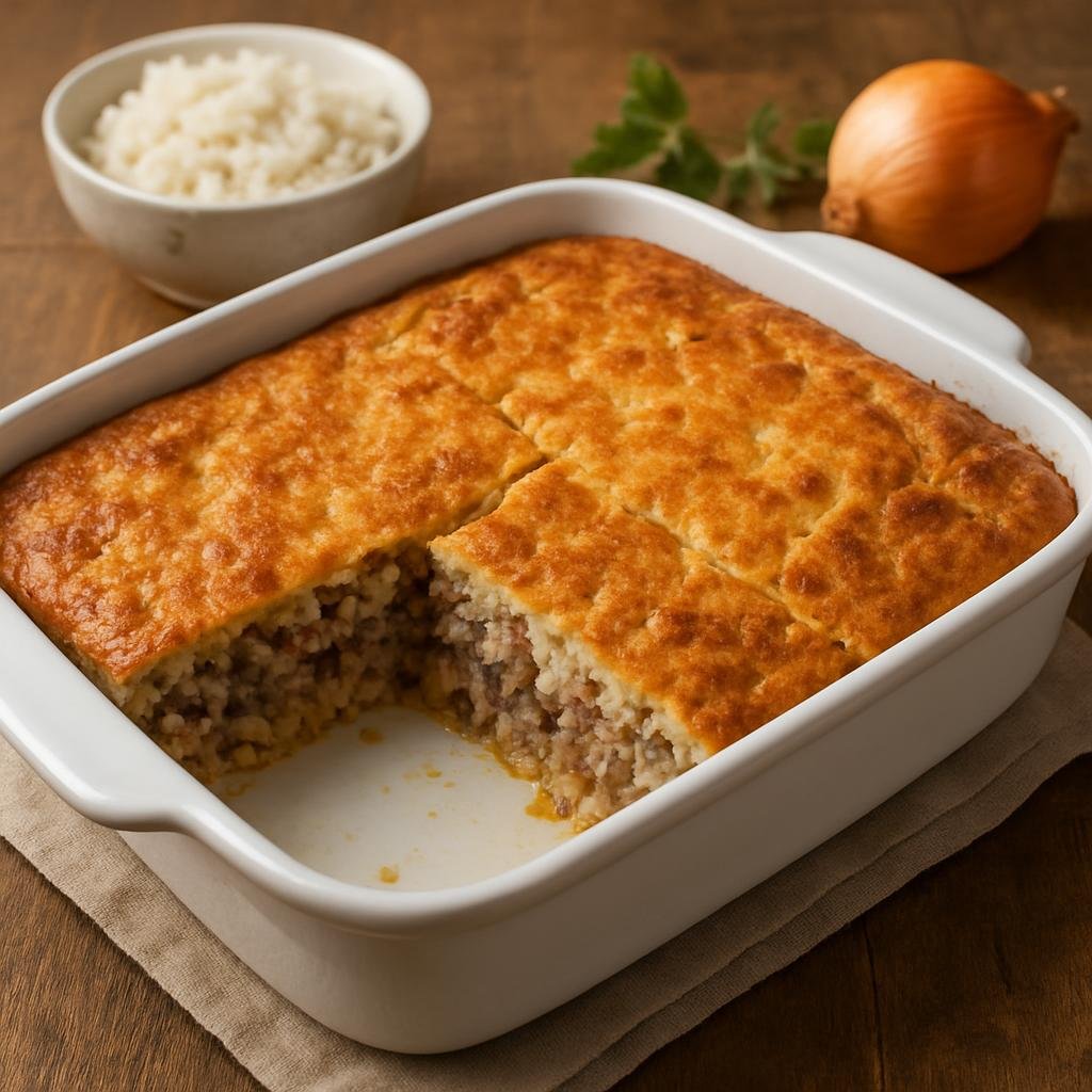 Entree: Bulgaria – Central Culinary Region – Дроб сарма ➤ Drob sarma (Baked savory casserole of minced lamb offal mixed with rice, onions, and eggs) recipe