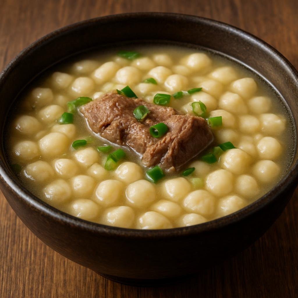 Entree: Mongolia – National Cuisine – бантан ➤ bantan (Hearty Mongolian soup of small wheat-dough pieces cooked in a simple mutton broth) recipe