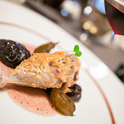 Entrée: France – Faisan aux Pruneaux et Armagnac (Pheasant with Prunes and Armagnac) recipe