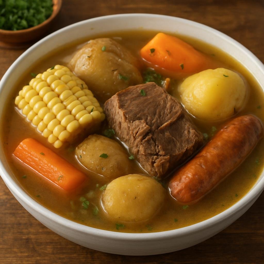 Entree: Paraguay – National Cuisine – Puchero (Hearty Paraguayan meat and vegetable stew cooked in a fragrant broth) recipe