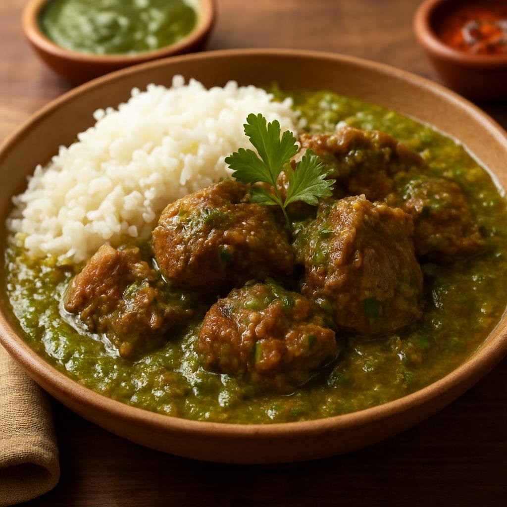 Entree: Ecuador – Central Culinary Region – Seco de Chivo (Slow-braised goat stew in a cilantro-tomato sauce) recipe
