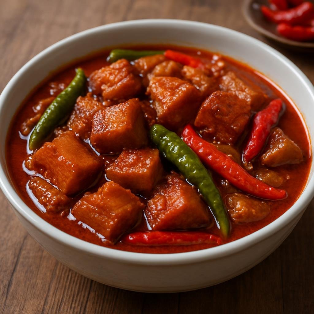 Entree: Macau – Chilicote (A Macanese spicy braised pork and chili stew) recipe