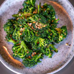 Side Dish: United States – Charred Broccolini with Caper-Almond Gremolata recipe