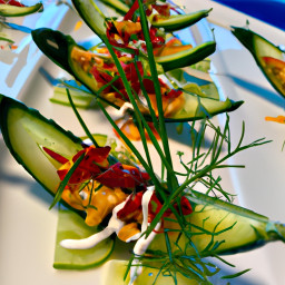 Appetizer: United States – Chili-Lime Cucumber Endive Boats recipe