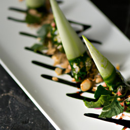 Appetizer: China – 拍黄瓜 ▶ Pai Huang Gua (Smashed Cucumbers with Black Vinegar and Peanut Crunch) recipe