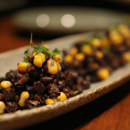 Appetizer: United States – Lime-Bright Corn and Black Bean Scoop Bites recipe