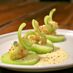 Appetizer: United States – Lime-Kissed Jicama, Apple and Avocado Endive Bites recipe