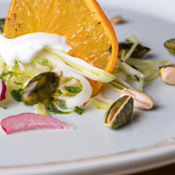 Appetizer: United States – Shaved Fennel and Citrus Pistachio Salad recipe