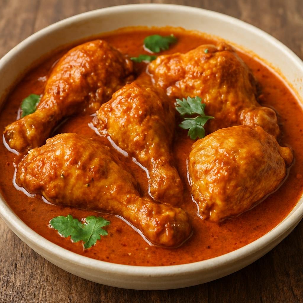 Entree: Democratic Republic of the Congo – National Cuisine – Moambe Chicken (Chicken in palm-nut sauce) recipe