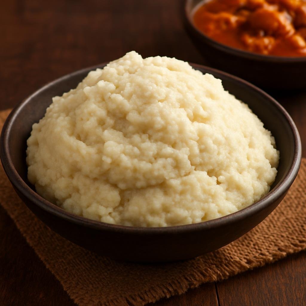Entree: Eswatini – National Cuisine – Sishwala (Stiff maize porridge cooked to a firm, scoopable staple often eaten with stews or relishes) recipe