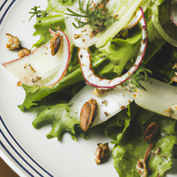 Salad: United States – Chicory, Fennel & Walnut Salad with Cider-Calvados Vinaigrette recipe