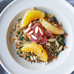 Side Dish: United States – Citrus-Herb Farro with Toasted Almonds recipe