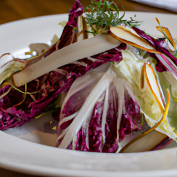 Salad: United States – Crisp Fennel, Apple and Radicchio Salad with Lemon-Sherry Vinaigrette recipe