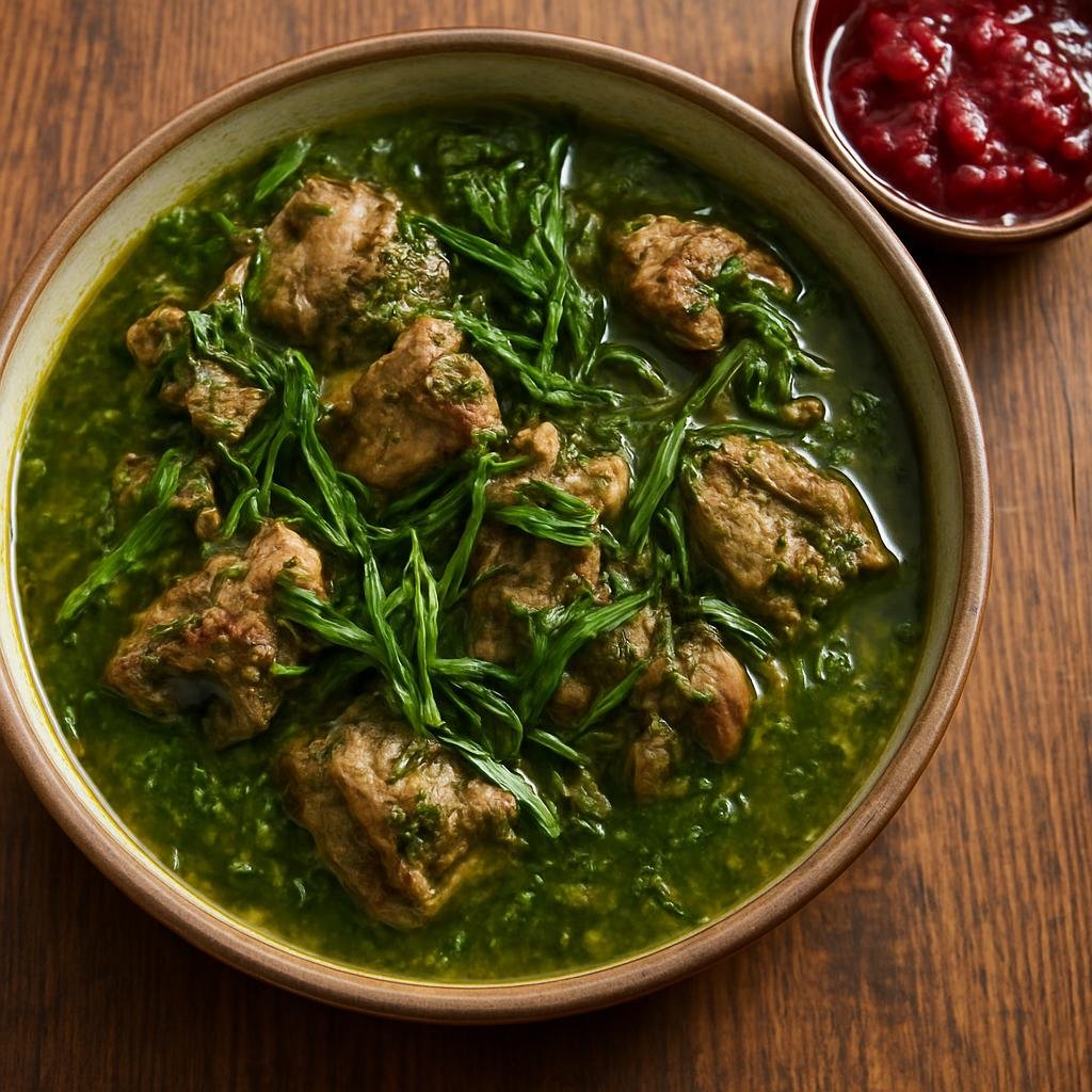 Entree: Georgia – Imereti – ჩაქაფული ➤ Chakapuli (Georgian spring lamb stew braised with fresh tarragon and sour plum sauce) recipe