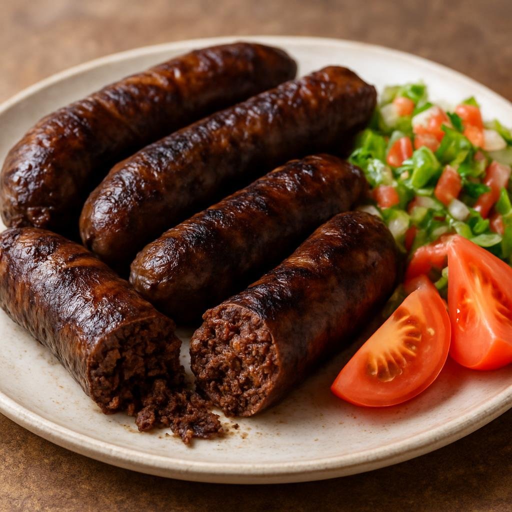 Entree: Kenya – Kenyan Pastoral Cuisine – Mutura (Kenyan grilled blood and meat sausage traditionally stuffed into intestine casings) recipe