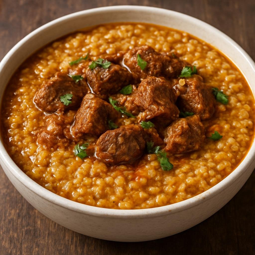 Entree: Saudi Arabia – Eastern Province – جريش ➤ Jareesh (Creamy crushed wheat and lamb stew flavored with Arabic spices) recipe