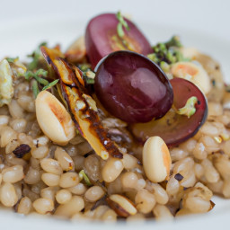 Side Dish: United States – Warm Emmer Wheat with Roasted Grapes, Fennel, and Hazelnuts recipe