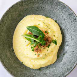 Side Dish: United States – Creamy Parmesan Polenta with Lemon Gremolata recipe