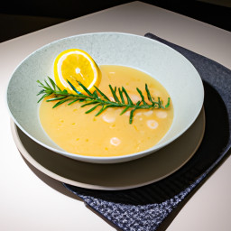 Entrée: United States – Lemon-Rosemary White Bean and Escarole Soup recipe