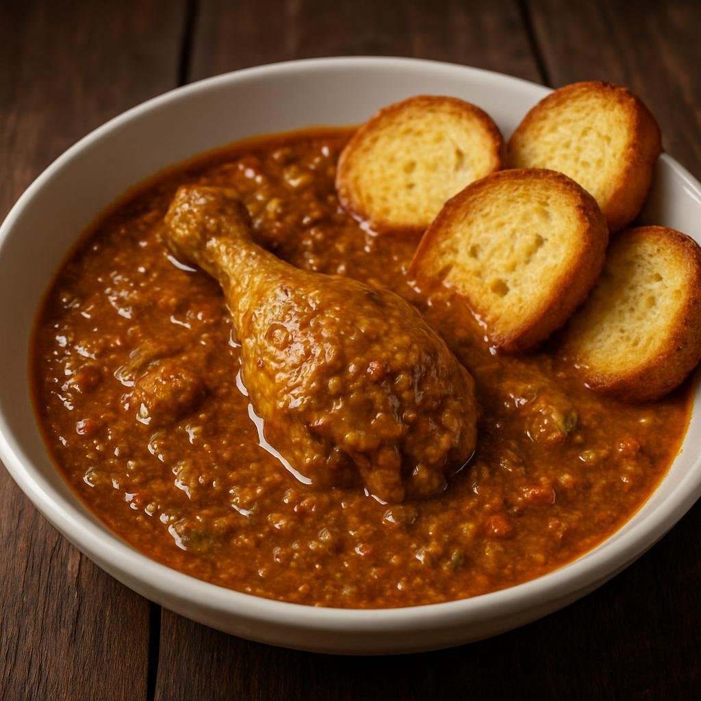 Entree: Guatemala – Southern Culinary Region – Pepián (Hearty Guatemalan spiced chicken stew thickened with roasted seeds and toasted bread) recipe