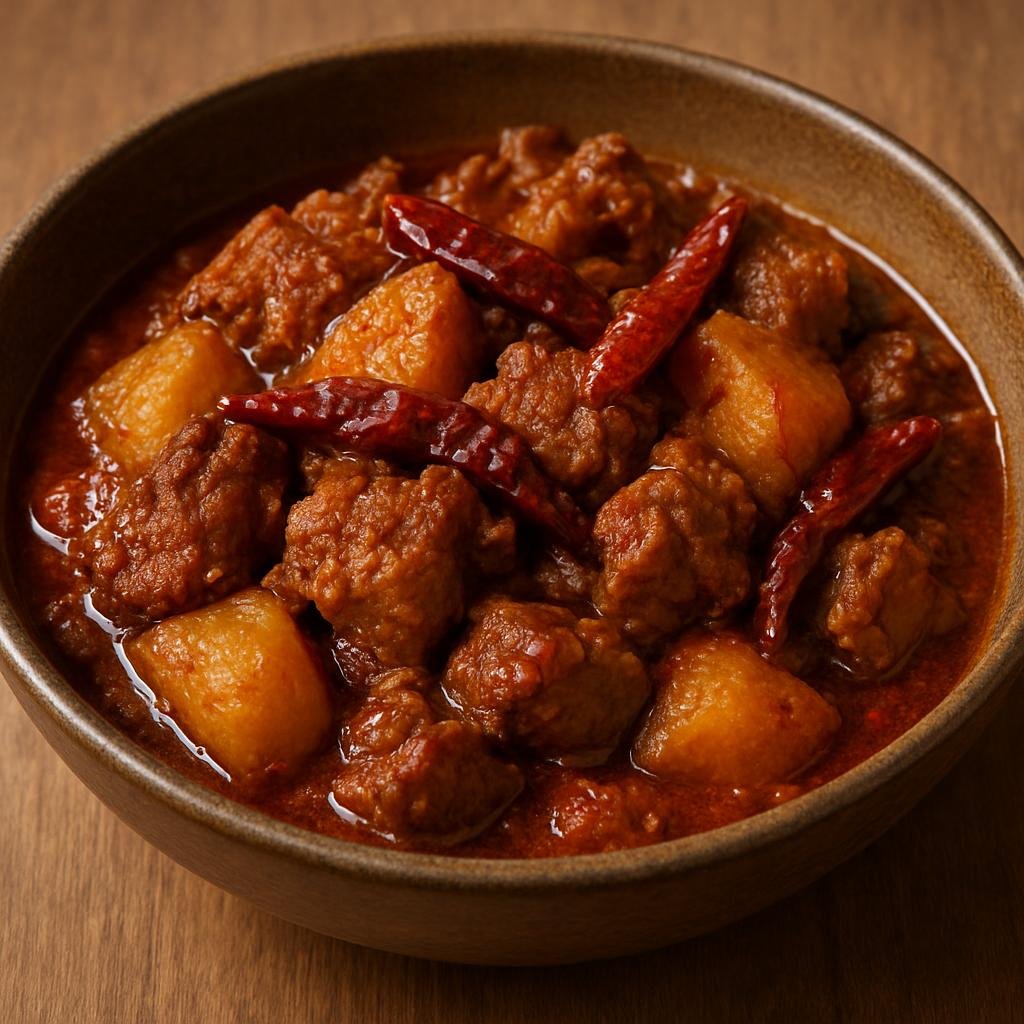 Entree: Bhutan – Central Culinary Region – ཕག་ཤ་པ ➤ Phaksha Paa (Spicy Bhutanese pork stew of dried chilies and radish) recipe