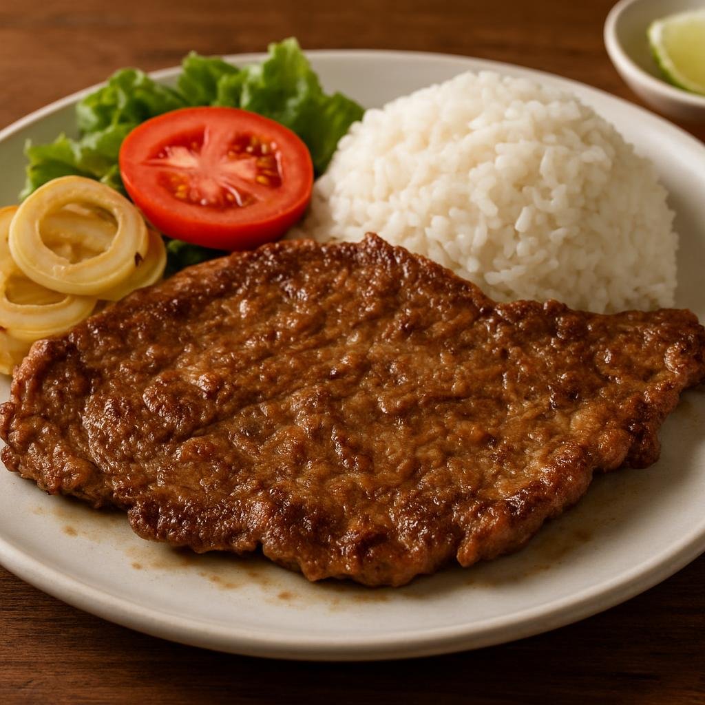 Entree: Cuba – Bistec de Palomilla (Cuban thin garlic-and-citrus marinated pan-fried beef steak) recipe