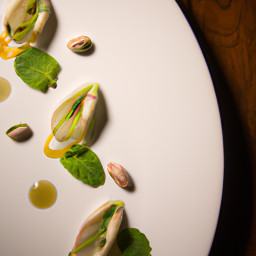 Appetizer: United States – Citrus-Fennel Endive Bites with Pistachio and Mint recipe