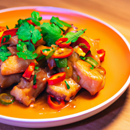 Entrée: United States – Sweet and Spicy Asian Pork Chops recipe