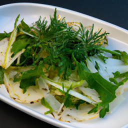 Side Dish: United States – Shaved Fennel and Arugula Salad with Lemon-Caper Vinaigrette recipe