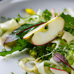 Salad: United States – Shaved Fennel, Apple and Watercress Salad with Lemon-Dijon Vinaigrette recipe