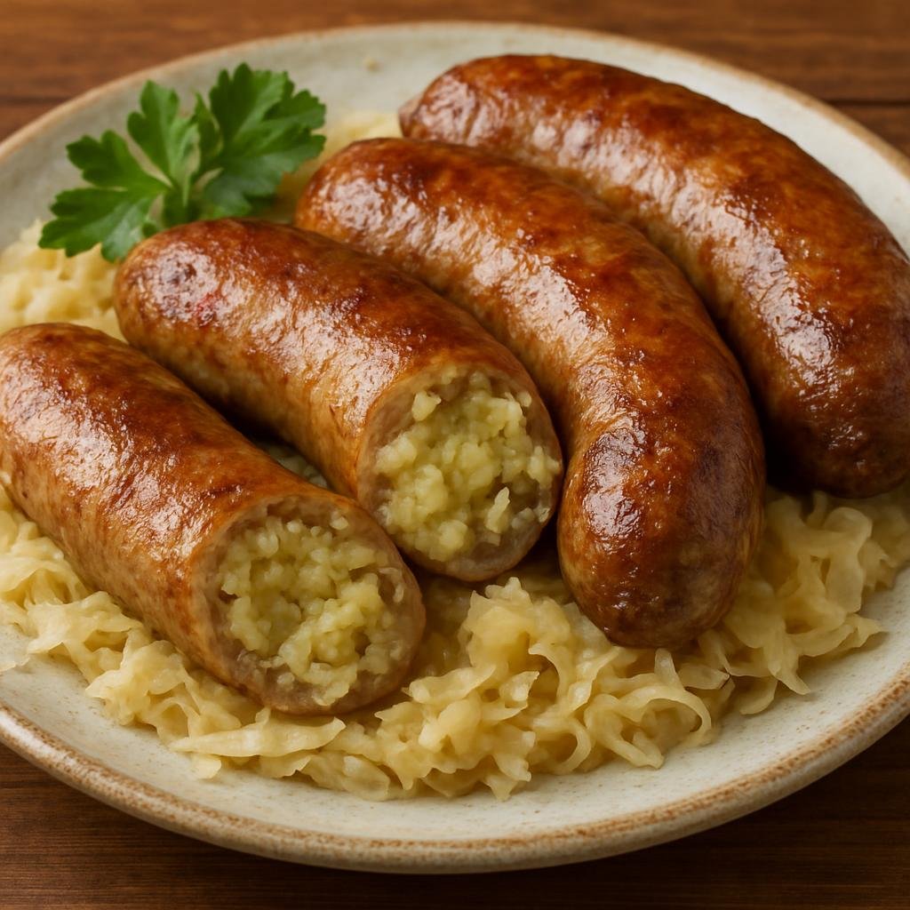 Entree: Lithuania – Northern Culinary Region – Vėdarai (Potato-stuffed pig intestines — traditional Lithuanian potato sausages) recipe