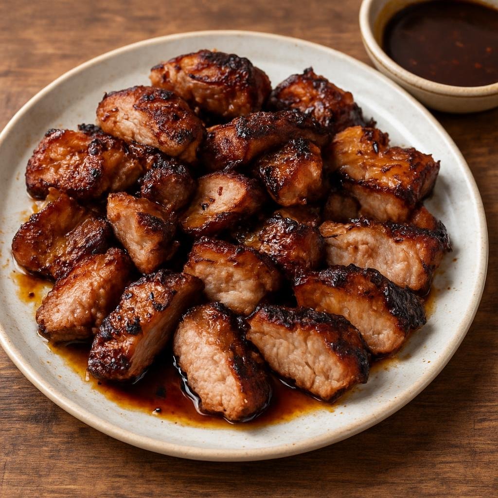 Entree: Micronesia – Northern Culinary Region – Chamorro BBQ (Chamorro-style marinated and grilled pork with bold soy-vinegar flavors) recipe